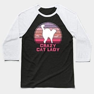 Crazy Cat Lady Baseball T-Shirt